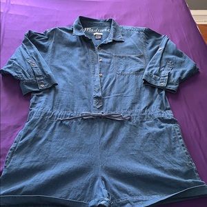 Madewell denim romper